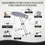 Tábua de Passar Roupas 360° Completa e Ajustável