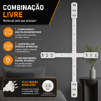 Extensor de Tomada FlexPower BR™ | Hub Inteligente Ajustável com USB-C, USB, TOMADA 2 PINOS E 3 PINOS 110/220v