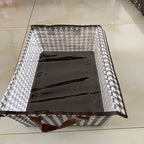 Caixa Organizadora Clássica Dobrável Houndstooth