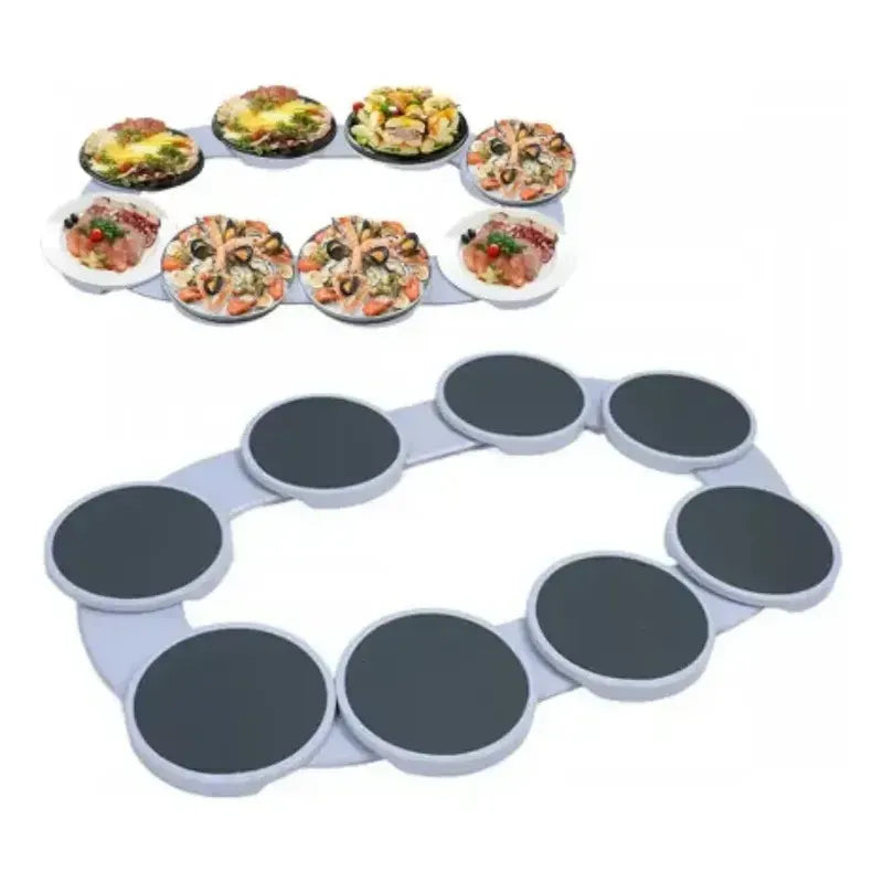 Bandeja Giratória ServeEasy™ | Esteira Rotativa para Mesa de Jantar, Café da Manhã e Reuniões em Família