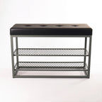 Sapateira Banco Sion Duo - Estofado Preto