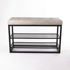 Sapateira Banco Sion Duo - Estofado Cinza