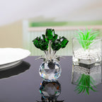 RosaEterna - Rosa de Cristal Decorativa em Vaso