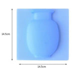 Vasos de silicone autocolantes - Kit com 3 - Decorações - suacasa - Casa Mefyto - Vasos de silicone autocolantes - Kit com 3